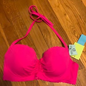 Pink bathing suit size 36D with underwire